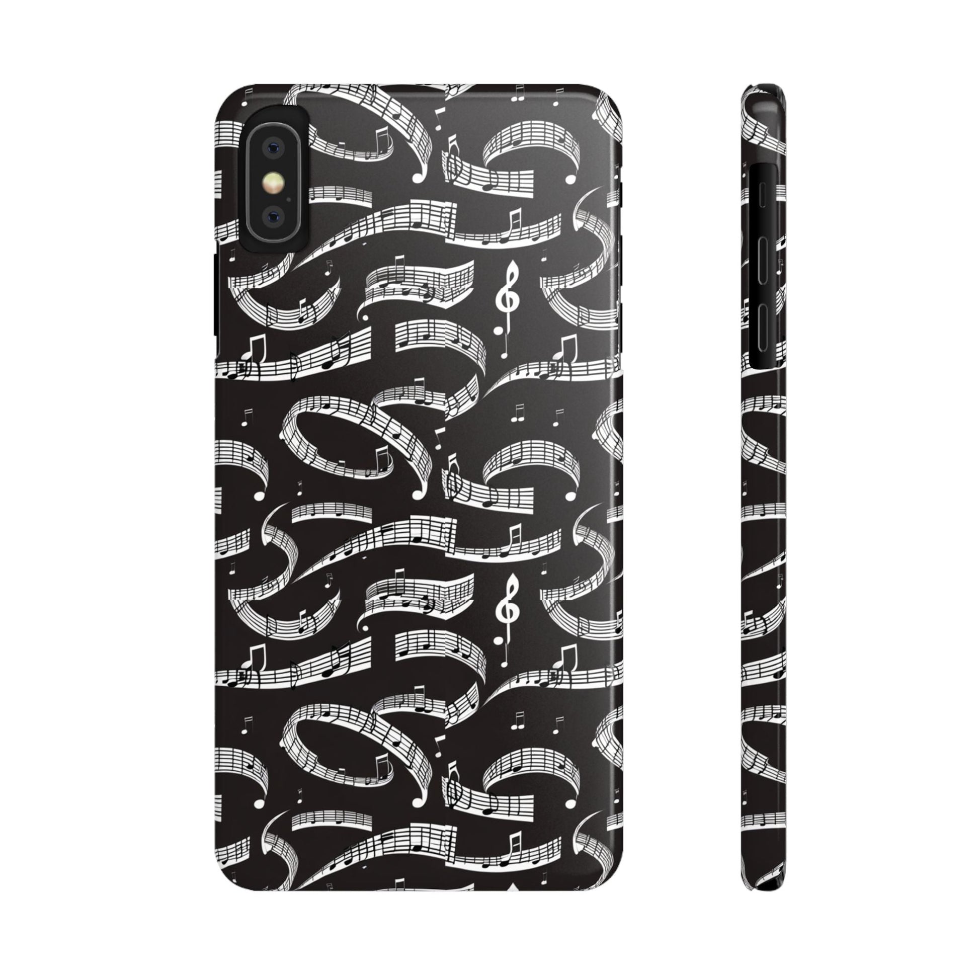 Musical Notes Slim iPhone Case - Ruppy's Creations