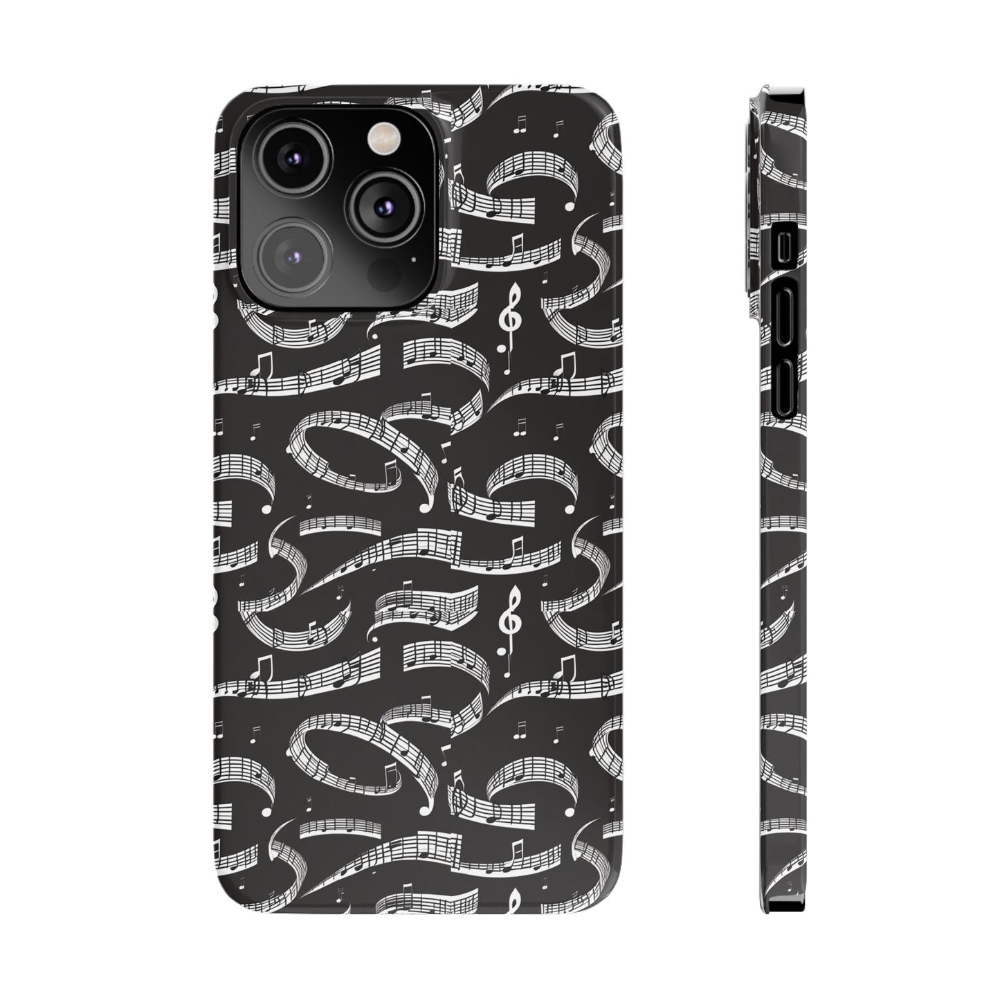 Musical Notes Slim iPhone Case - Ruppy's Creations