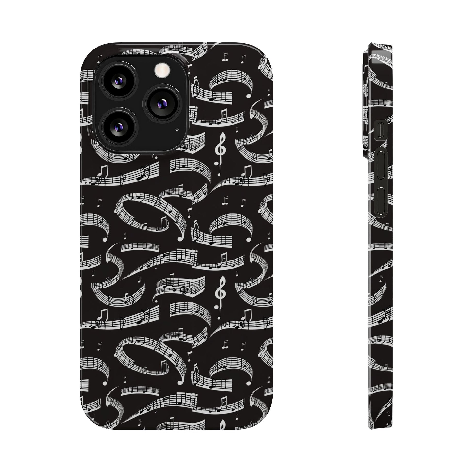 Musical Notes Slim iPhone Case - Ruppy's Creations