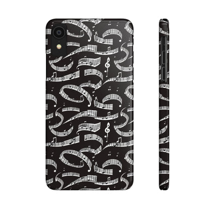 Musical Notes Slim iPhone Case - Ruppy's Creations