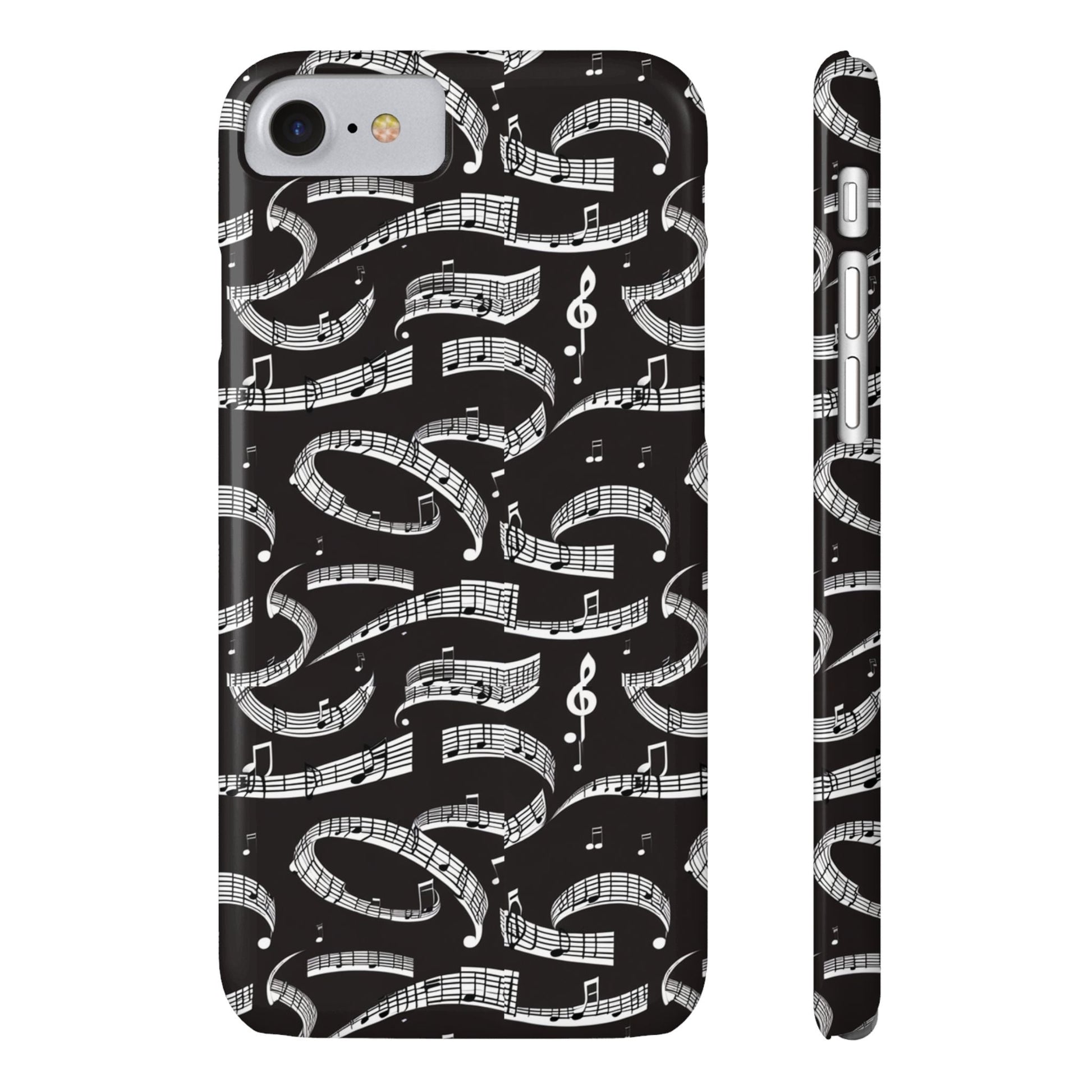 Musical Notes Slim iPhone Case - Ruppy's Creations