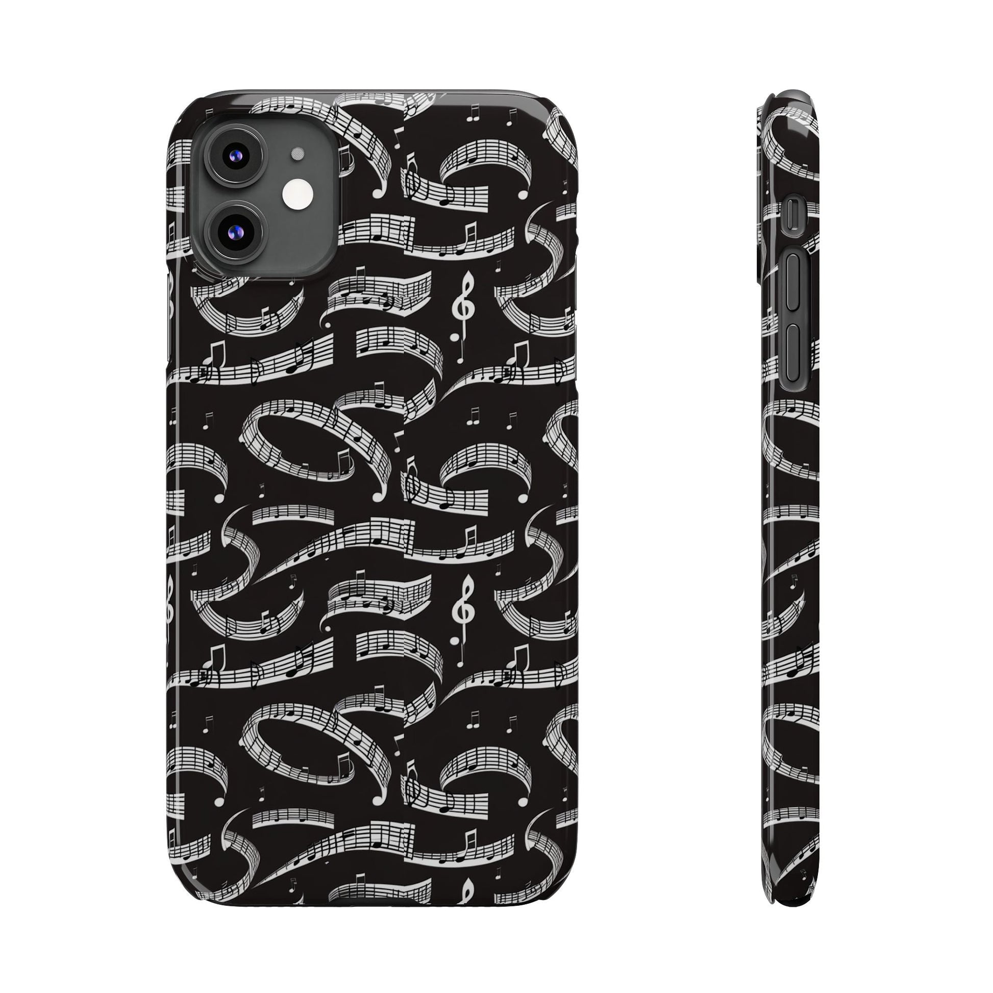 Musical Notes Slim iPhone Case - Ruppy's Creations