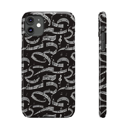 Musical Notes Slim iPhone Case - Ruppy's Creations