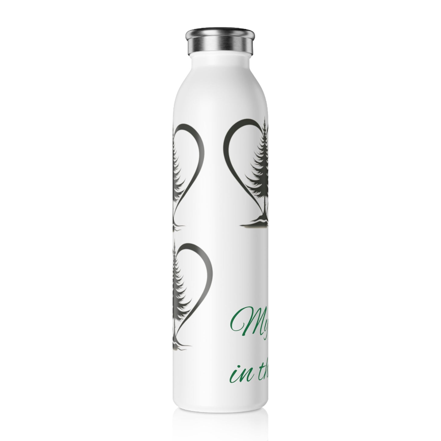 My Heart is in the Forest Slim Water Bottle - Ruppy's Creations