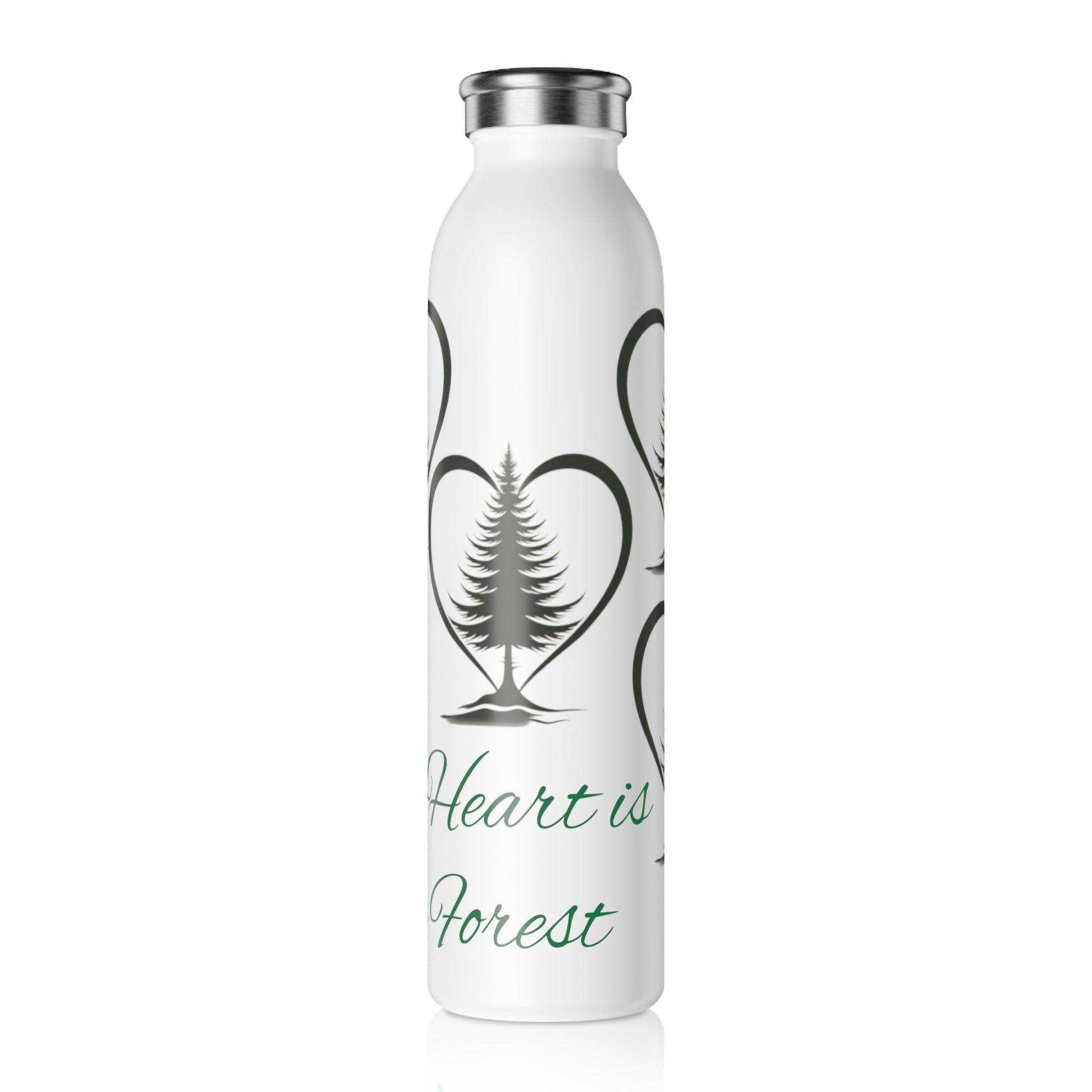 My Heart is in the Forest Slim Water Bottle - Ruppy's Creations