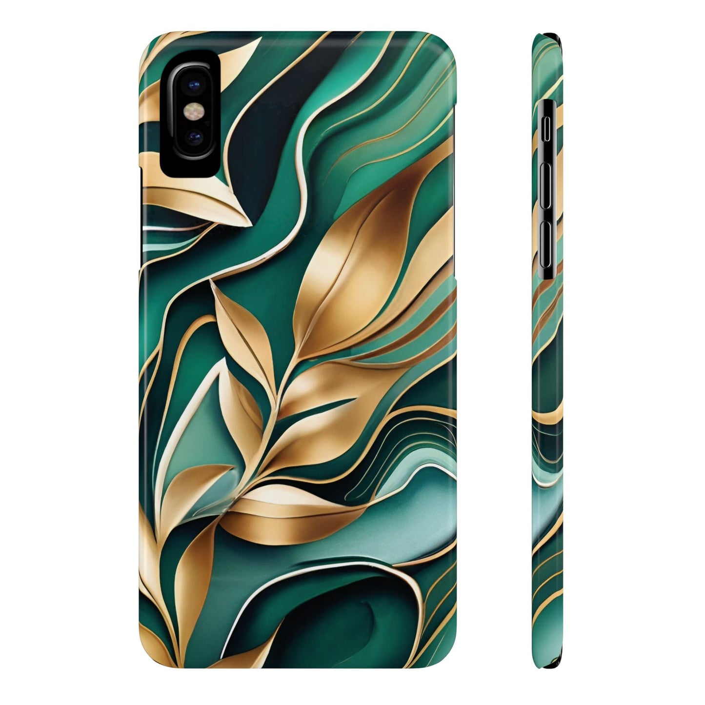 Mystic Leaf Slim Phone Case For I phone - Ruppy's Creations