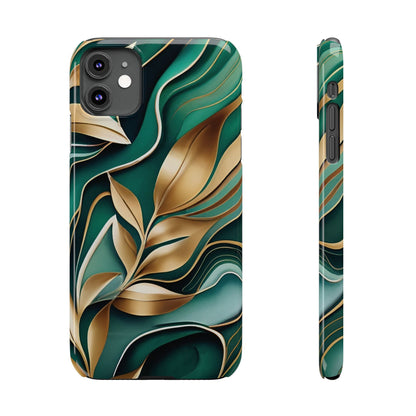 Mystic Leaf Slim Phone Case For I phone - Ruppy's Creations