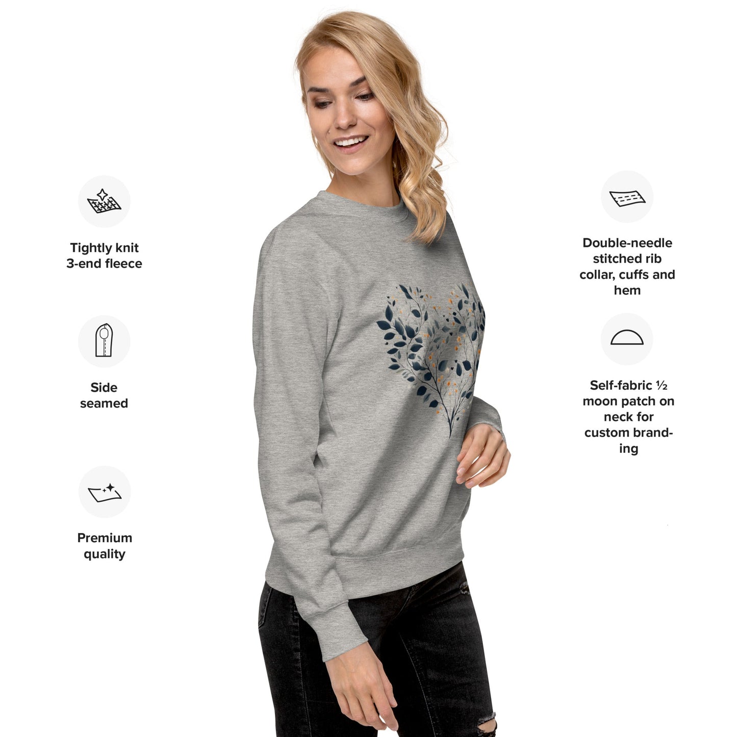 Nature Love Women's Premium Sweatshirt - Ruppy's Creations