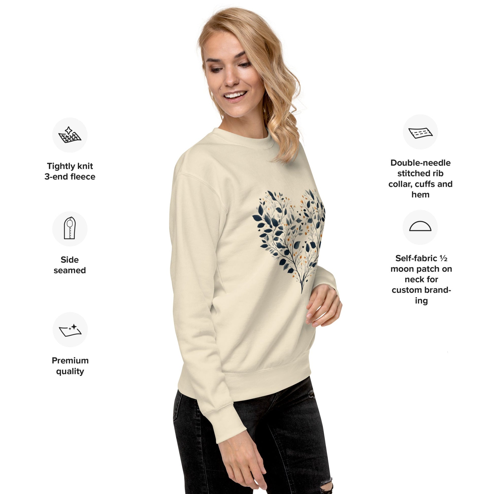 Nature Love Women's Premium Sweatshirt - Ruppy's Creations