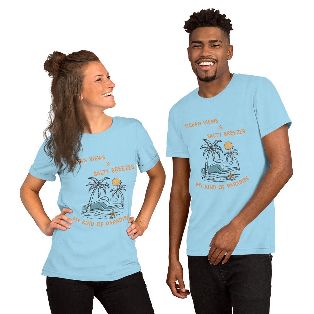 Ocean Views Tropical Unisex T-shirt - Ruppy's Creations