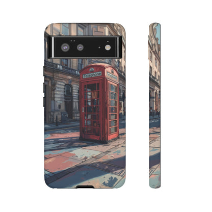 Old Phone Booth in London Tough Cell Phone Case - Ruppy's Creations