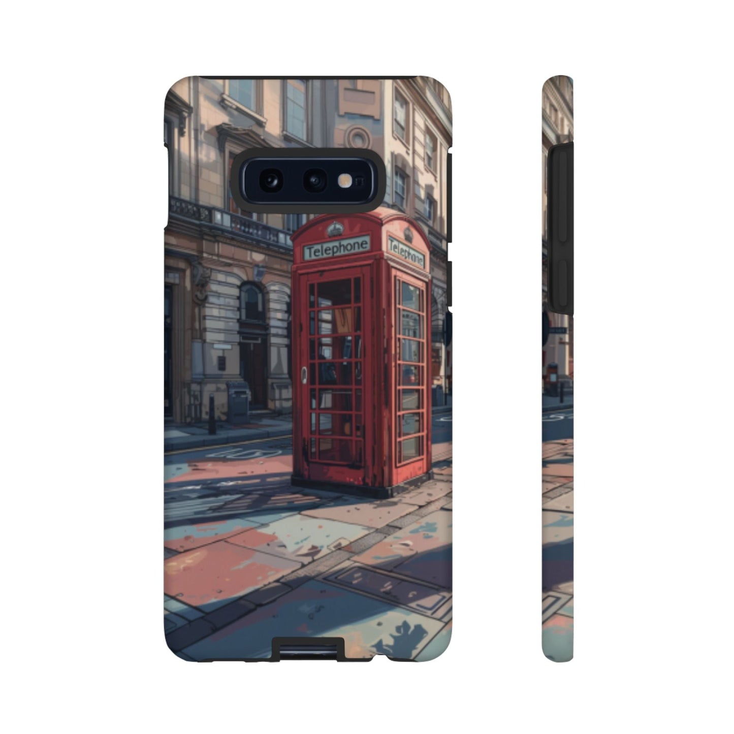 Old Phone Booth in London Tough Cell Phone Case - Ruppy's Creations