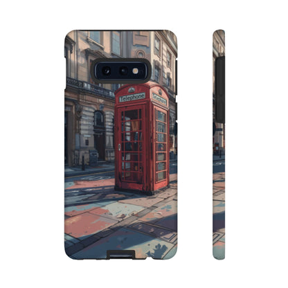 Old Phone Booth in London Tough Cell Phone Case - Ruppy's Creations