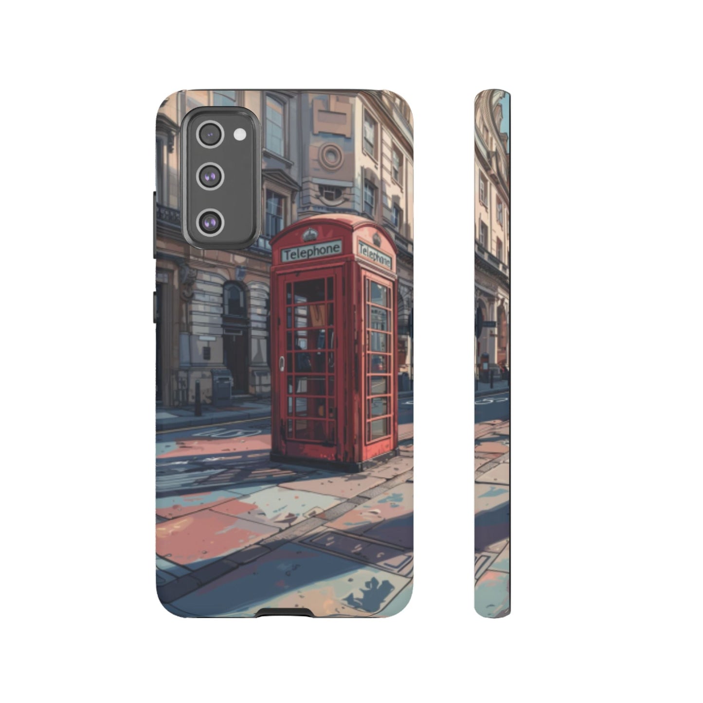 Old Phone Booth in London Tough Cell Phone Case - Ruppy's Creations