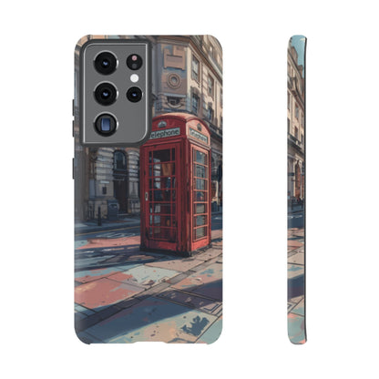 Old Phone Booth in London Tough Cell Phone Case - Ruppy's Creations