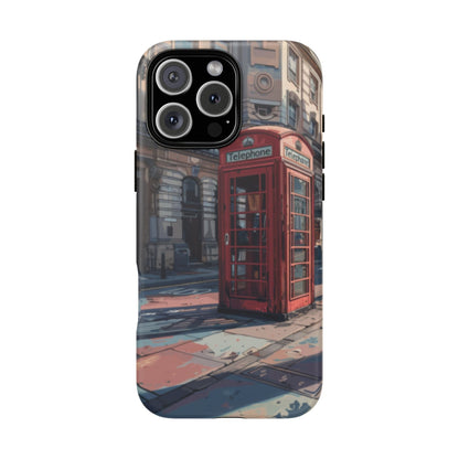 Old Phone Booth in London Tough Cell Phone Case - Ruppy's Creations