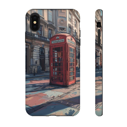 Old Phone Booth in London Tough Cell Phone Case - Ruppy's Creations