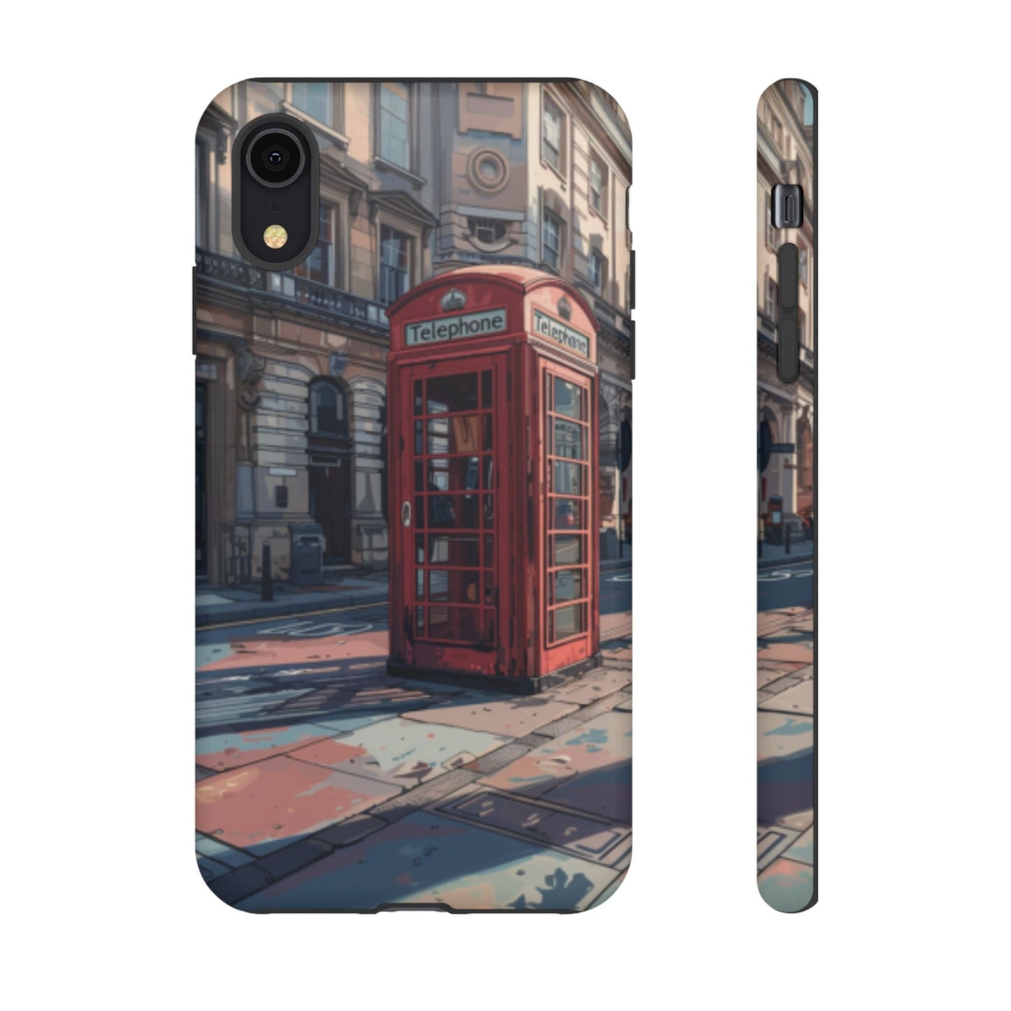 Old Phone Booth in London Tough Cell Phone Case - Ruppy's Creations