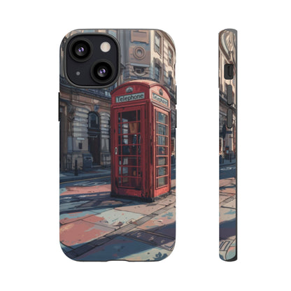 Old Phone Booth in London Tough Cell Phone Case - Ruppy's Creations