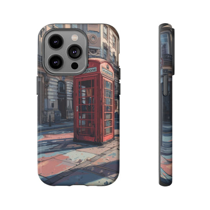 Old Phone Booth in London Tough Cell Phone Case - Ruppy's Creations