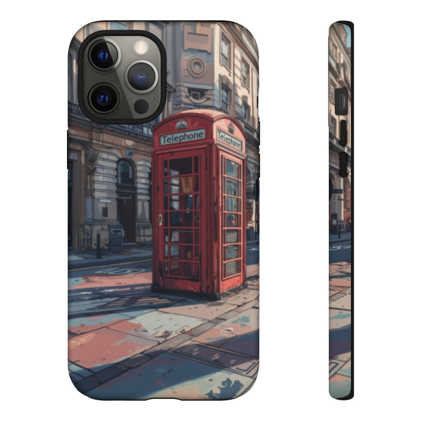 Old Phone Booth in London Tough Cell Phone Case - Ruppy's Creations