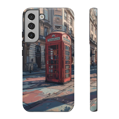 Old Phone Booth in London Tough Cell Phone Case - Ruppy's Creations