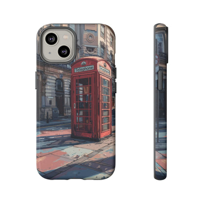 Old Phone Booth in London Tough Cell Phone Case - Ruppy's Creations