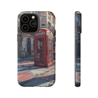 Old Phone Booth in London Tough Cell Phone Case - Ruppy's Creations