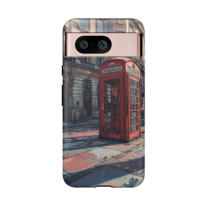 Old Phone Booth in London Tough Cell Phone Case - Ruppy's Creations