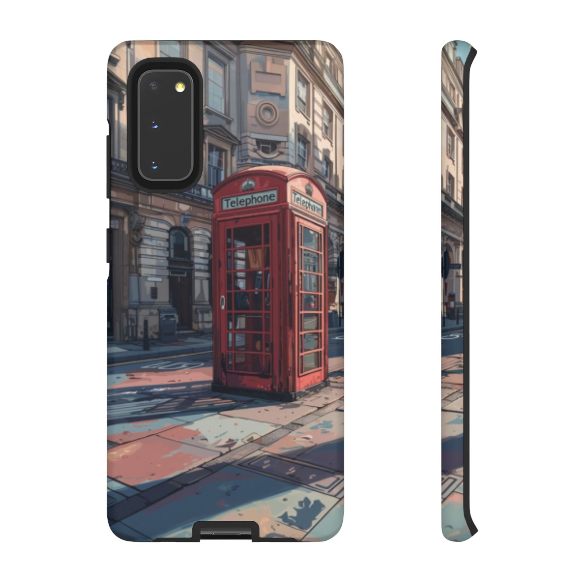 Old Phone Booth in London Tough Cell Phone Case - Ruppy's Creations