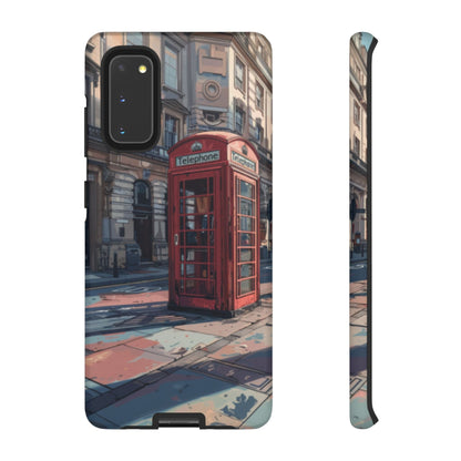 Old Phone Booth in London Tough Cell Phone Case - Ruppy's Creations