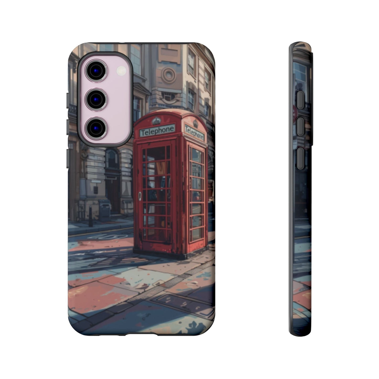 Old Phone Booth in London Tough Cell Phone Case - Ruppy's Creations