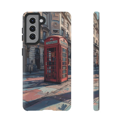 Old Phone Booth in London Tough Cell Phone Case - Ruppy's Creations