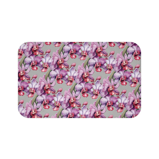 Orchid Splendor Memory Foam Bath Mat - Ruppy's Creations