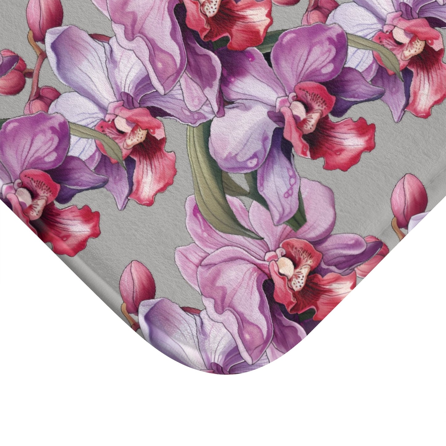 Orchid Splendor Memory Foam Bath Mat - Ruppy's Creations