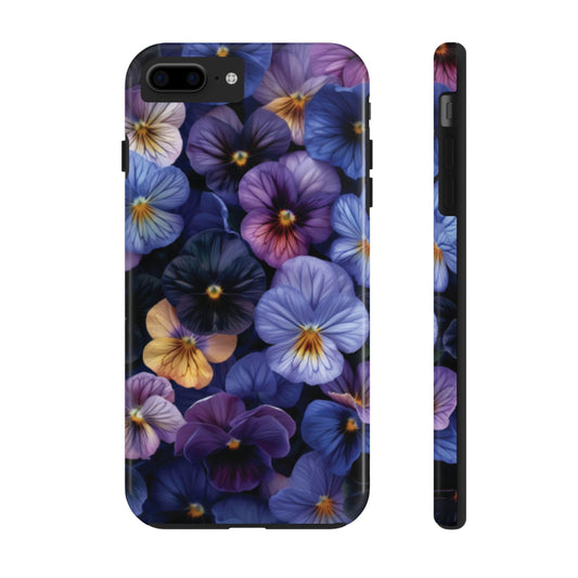 Pansy Flowers Tough iPhone Case - Ruppy's Creations