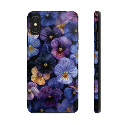 Pansy Flowers Tough iPhone Case - Ruppy's Creations