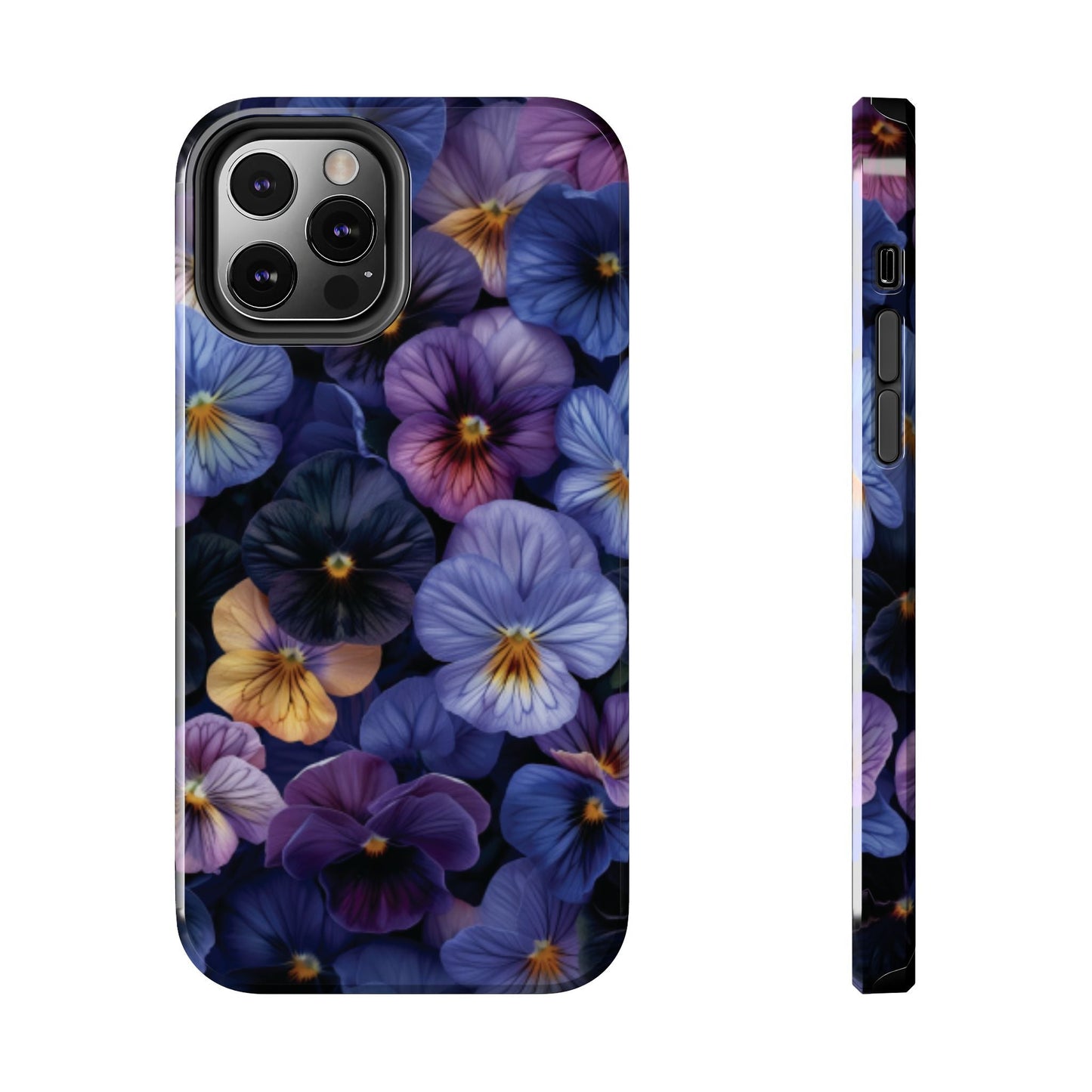 Pansy Flowers Tough iPhone Case - Ruppy's Creations