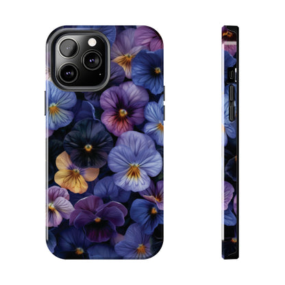 Pansy Flowers Tough iPhone Case - Ruppy's Creations