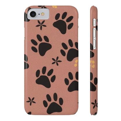 Paw Prints Slim iPhone Case - Ruppy's Creations