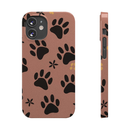 Paw Prints Slim iPhone Case - Ruppy's Creations