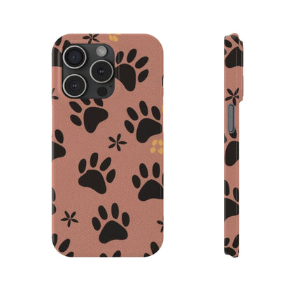 Paw Prints Slim iPhone Case - Ruppy's Creations