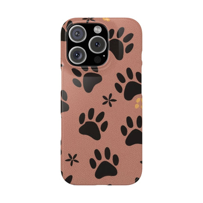 Paw Prints Slim iPhone Case - Ruppy's Creations