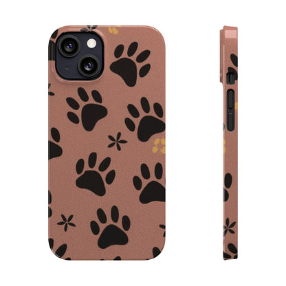 Paw Prints Slim iPhone Case - Ruppy's Creations