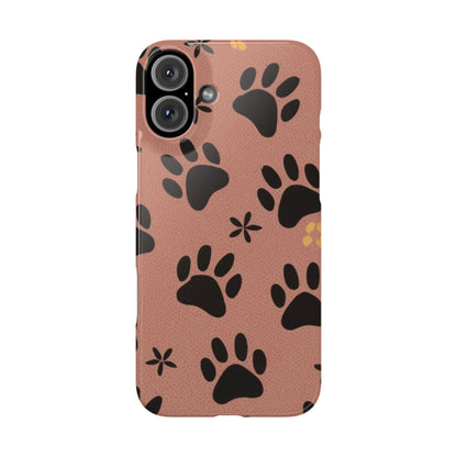 Paw Prints Slim iPhone Case - Ruppy's Creations