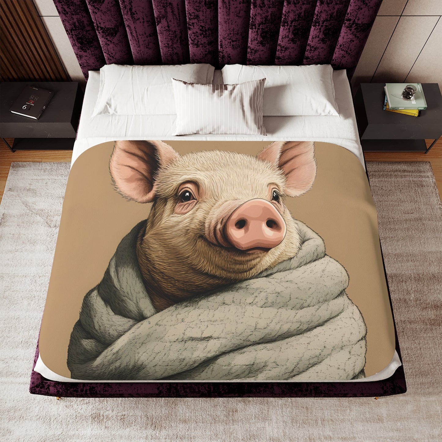 Pig In a Blanket Sherpa Blanket - Ruppy's Creations