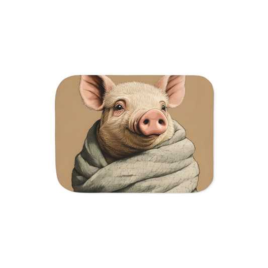 Pig In a Blanket Sherpa Blanket - Ruppy's Creations