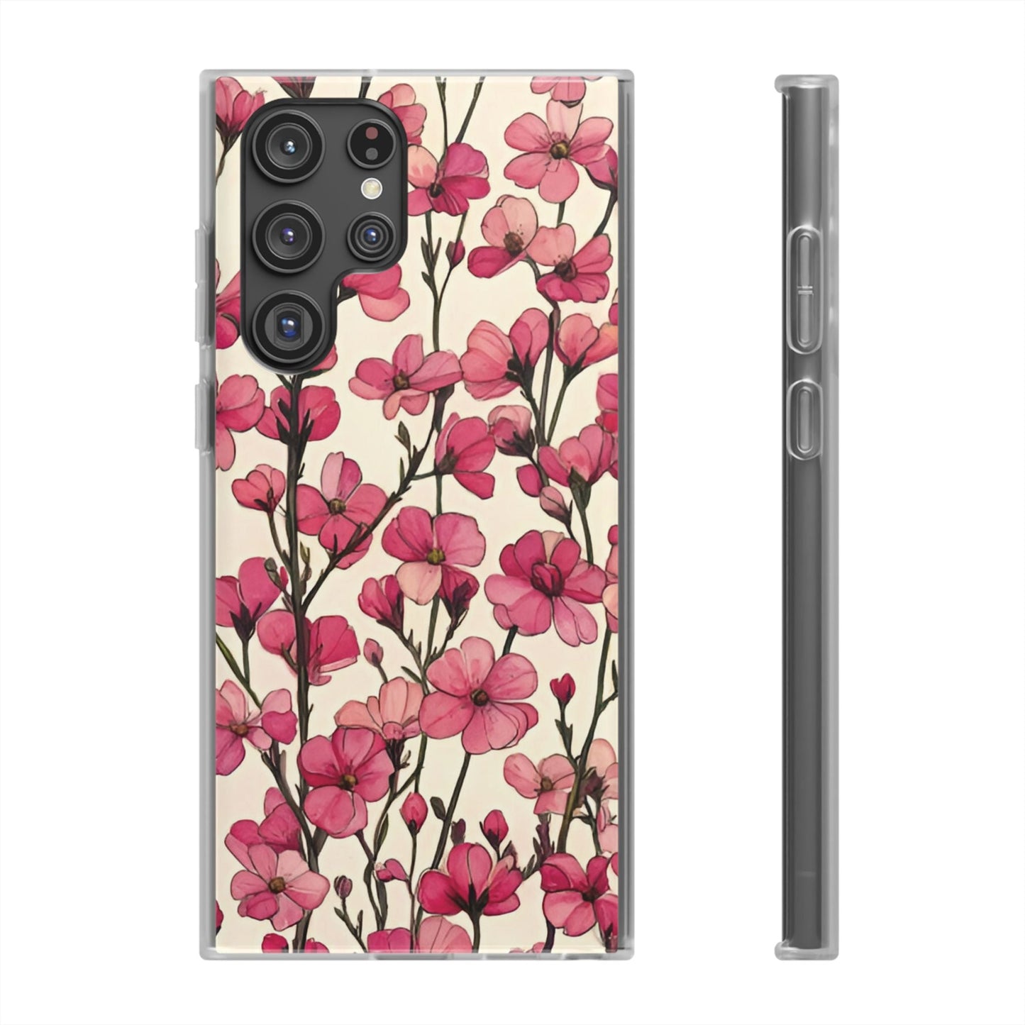 Pink Blossoms Flexi Case for Apple iphone & Samsung Galaxy - Ruppy's Creations