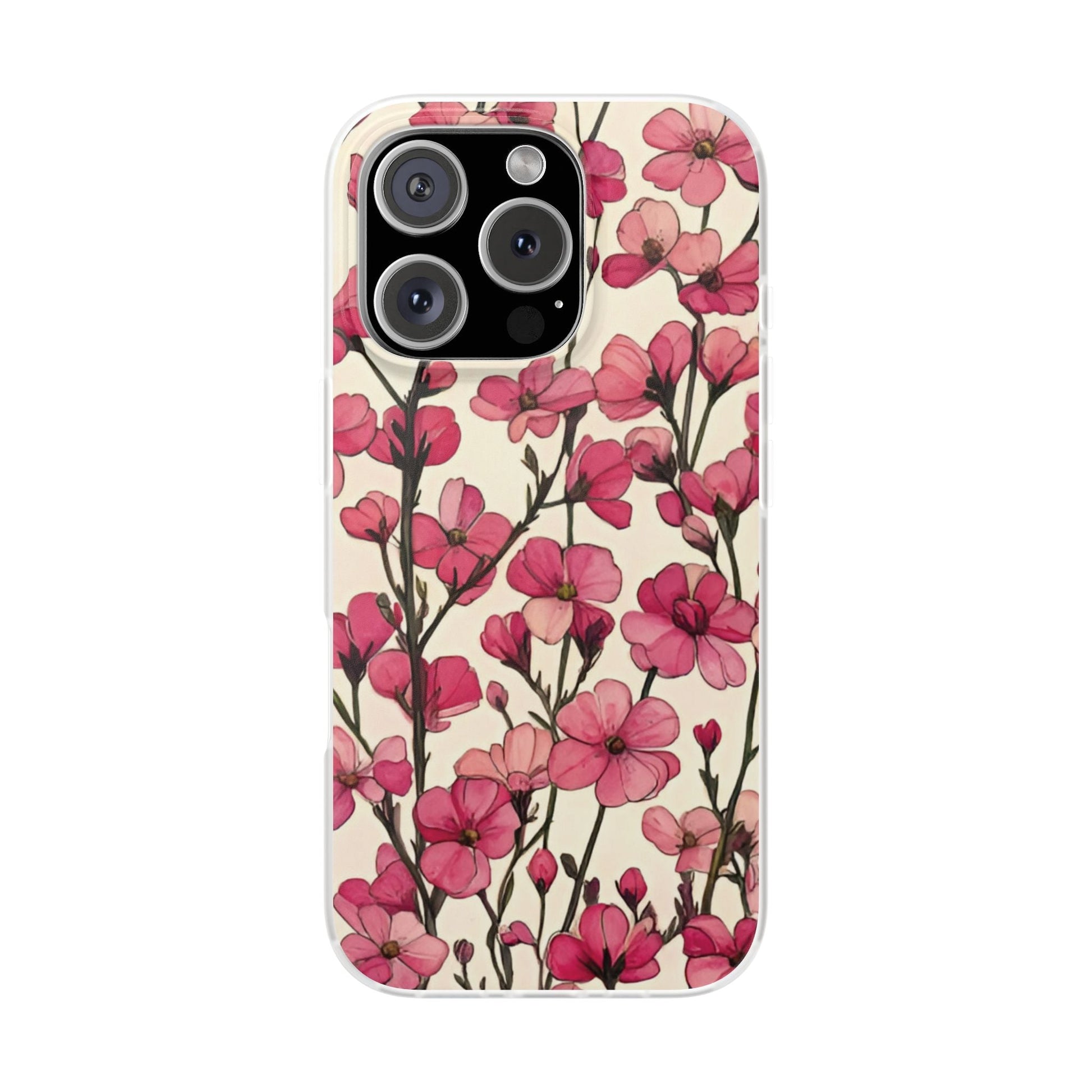 Pink Blossoms Flexi Case for Apple iphone & Samsung Galaxy - Ruppy's Creations