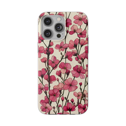 Pink Blossoms Flexi Case for Apple iphone & Samsung Galaxy - Ruppy's Creations